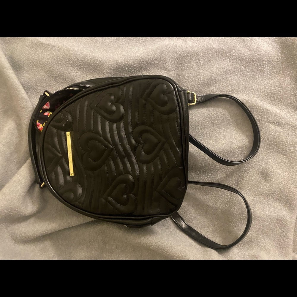 black backpack very cute and spacious
